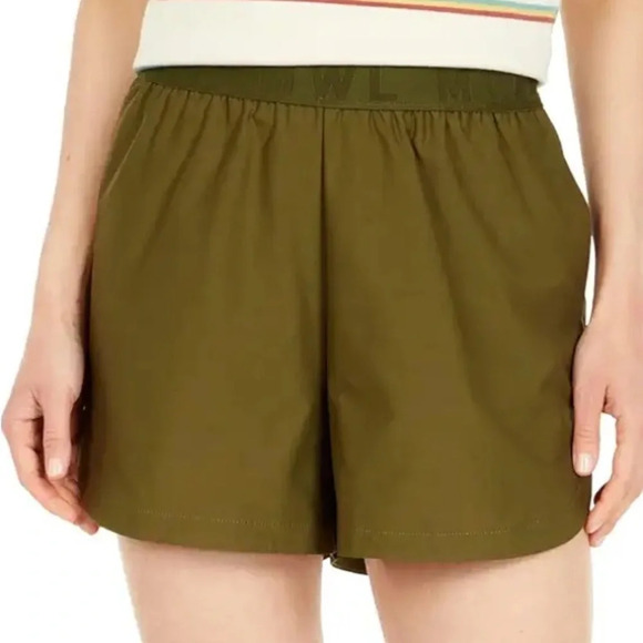 Madewell MWL Allways Pull-On Olive Kale Green Shorts NWT Medium - Picture 1 of 8
